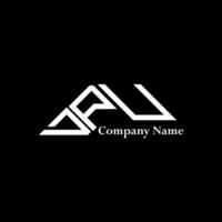 DPU logo design, DPU simple and modern logo. DPU luxurious alphabet design vector