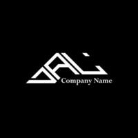 DAL logo design, DAL simple and modern logo. DAL luxurious alphabet design vector