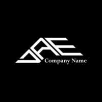DAE logo design, DAE simple and modern logo. DAE luxurious alphabet design vector