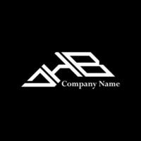 DHB logo design, DHB simple and modern logo. DHB luxurious alphabet design vector