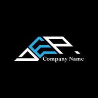 DEP logo design, DEP simple and modern logo. DEP luxurious alphabet design vector