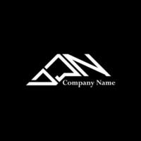 DJN logo design, DJN simple and modern logo. DJN luxurious alphabet design vector