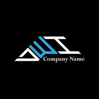DWI logo design, DWI simple and modern logo. DWI luxurious alphabet design vector