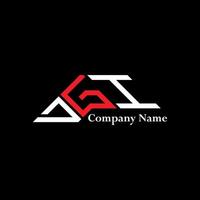 DGI logo design, DGI simple and modern logo. DGI luxurious alphabet design vector