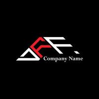 DFF logo design, DFF simple and modern logo. DFF luxurious alphabet design vector