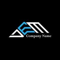DEM logo design, DEM simple and modern logo. DEM luxurious alphabet design vector