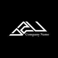 DZU logo design, DZU simple and modern logo. DZU luxurious alphabet design vector