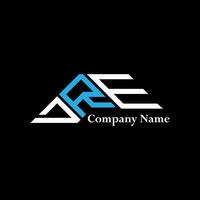 DRE logo design, DRE simple and modern logo. DRE luxurious alphabet design vector