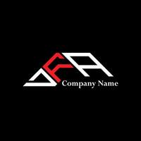 DFA logo design, DFA simple and modern logo. DFA luxurious alphabet design vector