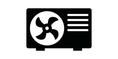 A black and white image of a fan on a wall vector