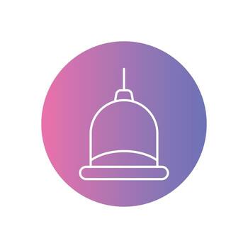 Cupping therapy cups icon vector