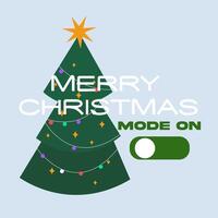 Geometric Christmas tree set. Attribute of the winter holiday. Christmas tree in modern minimalist geometric style vector