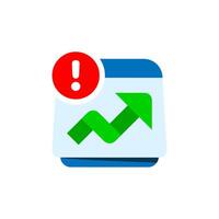 illustration of a calendar and an upward graph, representing monthly or annual report concepts. for business presentations, financial reports, data analysis visuals, and project progress tracking vector