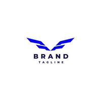 Strong Wings Initial Letters FF Logo Design. Two Letters F Form Strong Wings Logo Design. vector