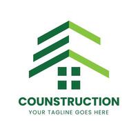 Simple Real Estate Logo Building Architecture Construction. template vector
