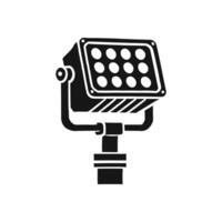Minimalistic Floodlight Silhouette Art for Event and Stage Design Concepts vector
