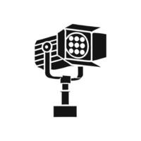 Professional Floodlight Silhouette for Lighting Design and Architectural Projects vector