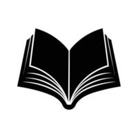 An open book icon on a white background vector
