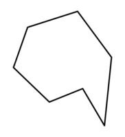 Dialog box in the form of a polygon. Doodle clip art illustration. vector