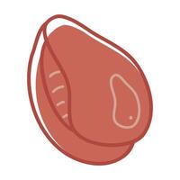 Doodle one seashell color. Clip art for your projects. vector