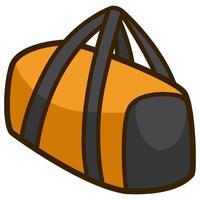 Sport bag on white background vector