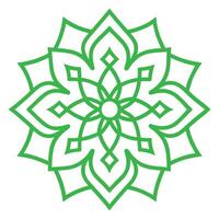 Abstract Islamic Mandala with Timeless Elegance vector