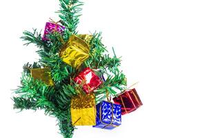 Christmas tree with presents on it photo