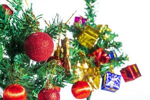 Christmas tree with ornaments photo