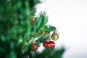 A christmas tree with ornaments on it photo
