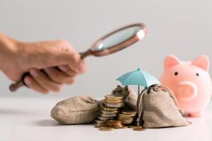 Saving money through wise investments and regular bank deposits can help build wealth and secure financial stability of business. balance, education, interest, price, safety, stack, buy, desk, loan photo