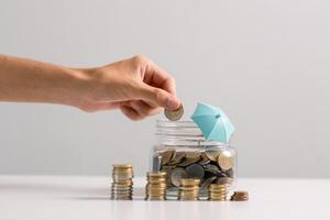 Saving money through wise investments and regular bank deposits can help build wealth and secure financial stability of business. balance, education, interest, price, safety, stack, buy, desk, loan photo