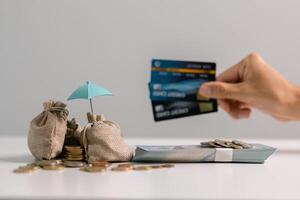 Saving money through wise investments and regular bank deposits can help build wealth and secure financial stability of business. balance, education, interest, price, safety, stack, buy, desk, loan photo