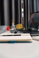 In realm of cyberspace, e-business has revolutionized commerce, allowing people to buy and purchase items through online shopping and digital stores, significantly boosting sales for businesses. spend photo