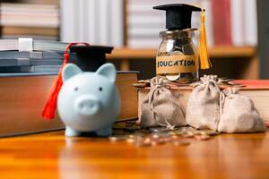 Planning for education abroad requires budgeting money wisely, saving coins, and focusing on future, as it leads to personal growth, cognitive development, and successful graduation as student. photo