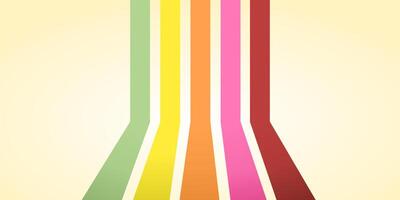 beautiful multicolored vertical stripes with light on background as info graphic art vector