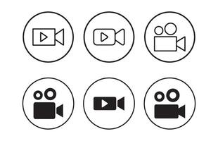 Camera icon set isolated transparent. Simple Camera Icon Variation vector