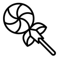 lollipop line icon vector