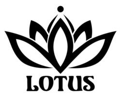 lotus balance harmony logo creative for your business or company logotype illustration isolated on white background vector