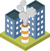 Pollution levels are rising, affecting air quality. vector