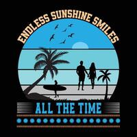 Sail Away Into Endless Summer Bliss vector