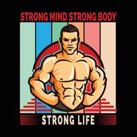 Iron and Determination Build Unstoppable Strength vector