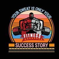 Gym is a best way to become healthy life vector