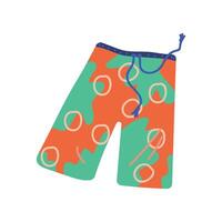 Men Beach Shorts, Summer Travel Symbol Illustration vector