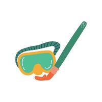 Diving Mask, Summer Travel Symbol Illustration vector