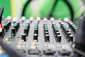 Close up image of a mixer featuring the number 8 prominently photo