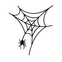 Spider web coloring pages vector