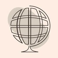 Globe icon illustration vector