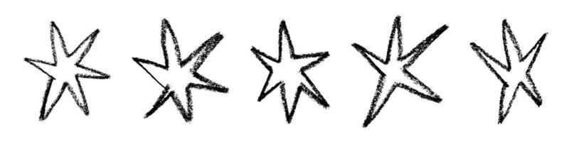 Spiky star scribble with irregular, pointy shape and abstract spark design. Sharp, random edges. Flat illustration isolated on white background. vector