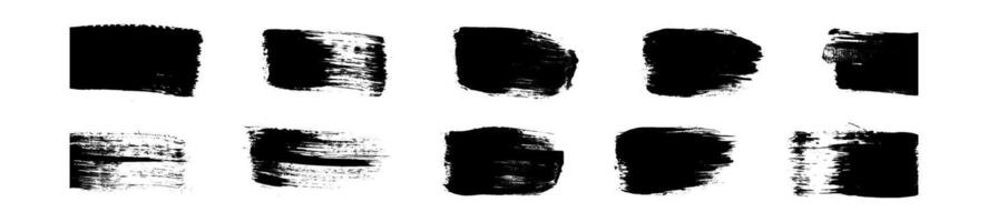 Scribbled shapes and brush lines with paint strokes and splashes. Ink and watercolor textures for an artistic background. vector