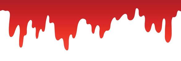 Blood drips background pattern and splatters liquid stain texture. Splashes and drops form. Flat illustration isolated vector